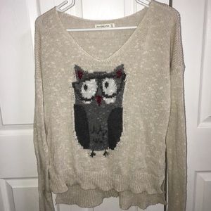A&F OWL SWEATER